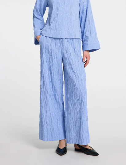 Selected Slfcoria Hw Wide Pant B - Blue - 40 Selected Slfcoria Hw Wide Pant B - Blue - 40