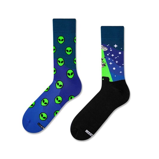 Northix Fargemiks Sokker 4-Pack Kosmisk Monster Northix Fargemiks Sokker 4-Pack Kosmisk Monster