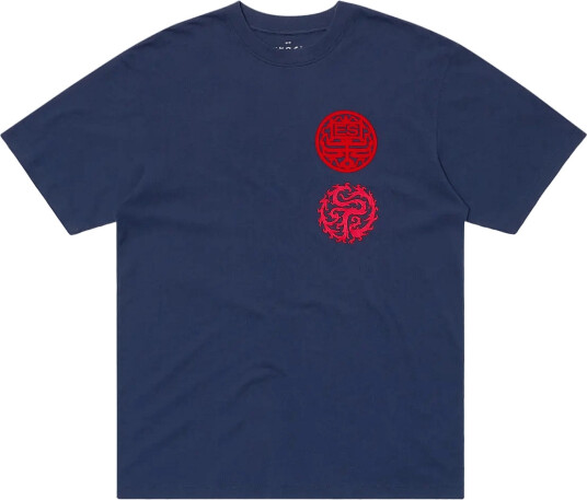Edwin Hibiki T Shirt Maritime Blue Navy S