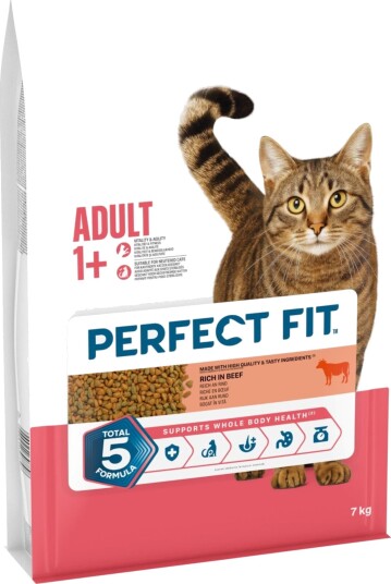 Perfect Fit Tørrfôr Adult 1+ Rikt På Sparepakke Okse 2 X 7 kg