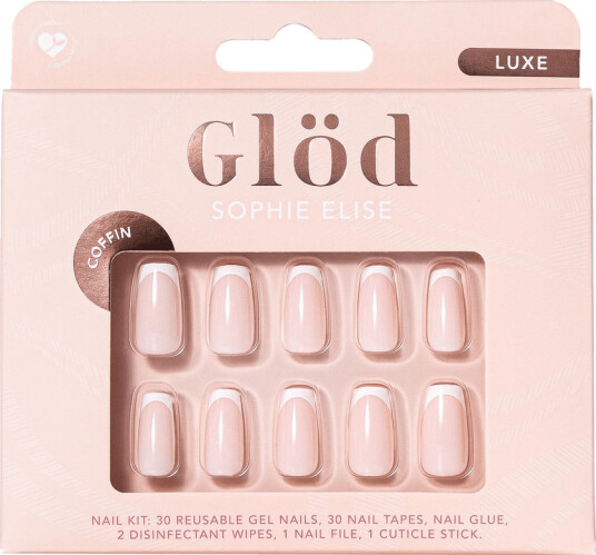 Glöd Sophie Elise Gel Nails Coffin Luxe Glöd Sophie Elise Gel Nails Coffin Luxe