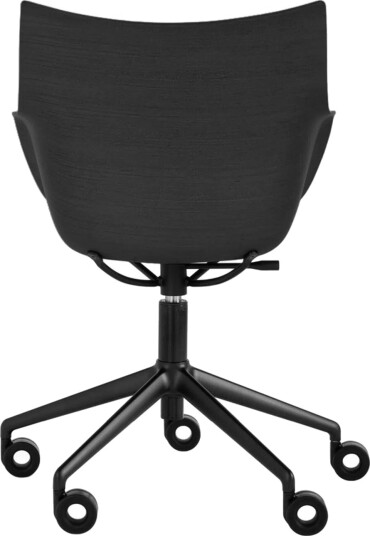 Kartell Q/Wood Kontorstol Sort/ Sort Tre med Sort Trekk Kartell Q/Wood Kontorstol Sort/ Sort Tre med Sort Trekk