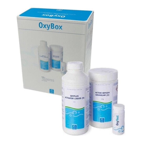 Spacare Oxybox Klorfritt Alternativ - Active Oxygen 1kg + Oxyplus 1liter