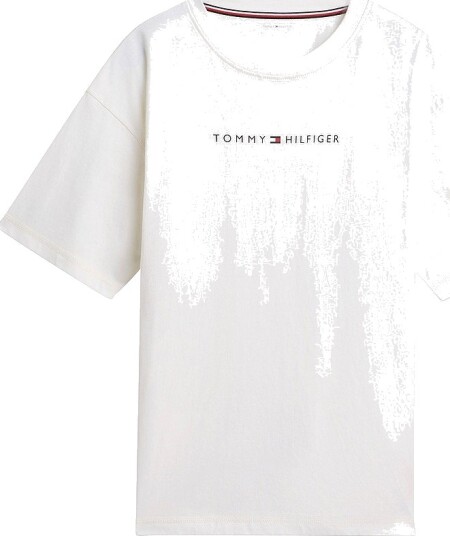 Tommy Hilfiger T skjorte SS Cont. Logo Gul