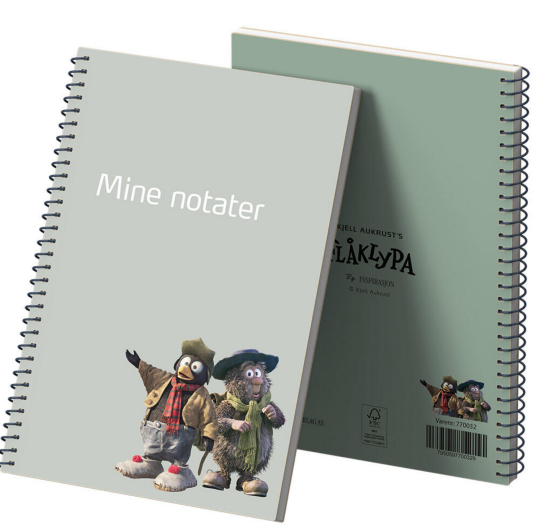 Huset Aukrust Flåklypa Notatbok A5 – Mine notater