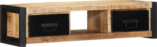 TV-benk 100x30x25 cm grovt heltre mangotre 8721158339706