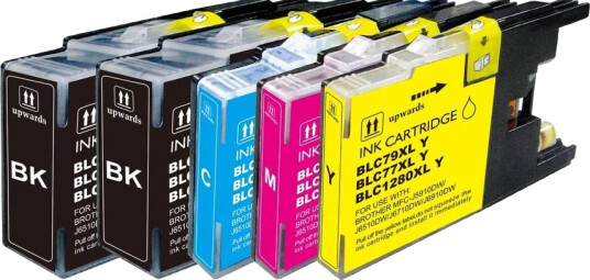 TB Blekkpatron Pakke LC-1280 2xSort CMY (2x29.6ml/3x16.6ml), erstatter Brother LC1280XLVALBPDR