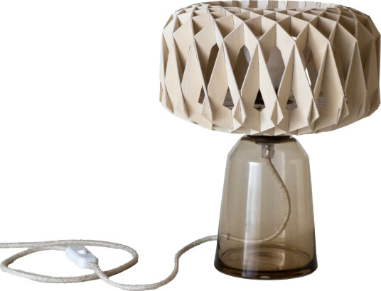 Pilke Signature 25 bordlampe Amber bjørk Ø28x34 cm Pilke Signature 25 bordlampe Amber bjørk Ø28x34 cm