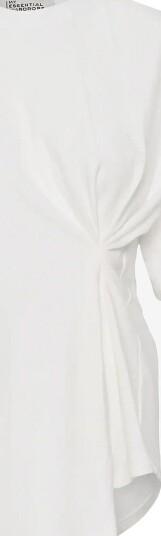 My Essential Wardrobe Mwnupti Drape Tee SNOW WHITE M