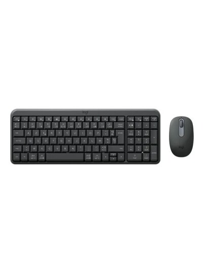 Logitech MK250 keyboard and mouse set AZERTY French graphite Input Device Tastatur & Mussett Fransk Svart Logitech MK250 keyboard and mouse set AZERTY French graphite Input Device Tastatur & Mussett Fransk Svart
