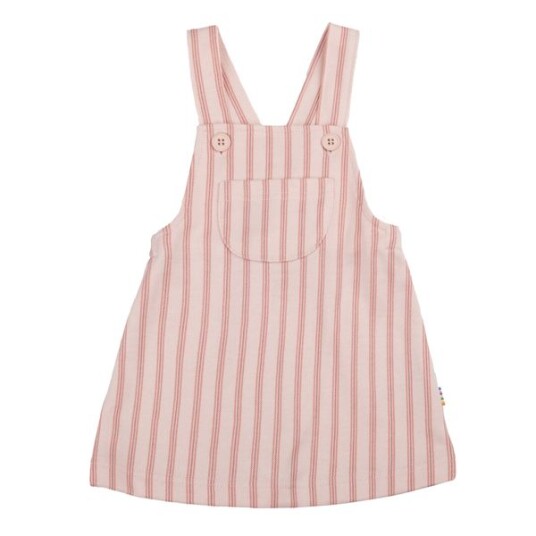 Joha Summer Stripe Pinafore kjole til jente - hvit/rosa Joha Summer Stripe Pinafore kjole til jente - hvit/rosa