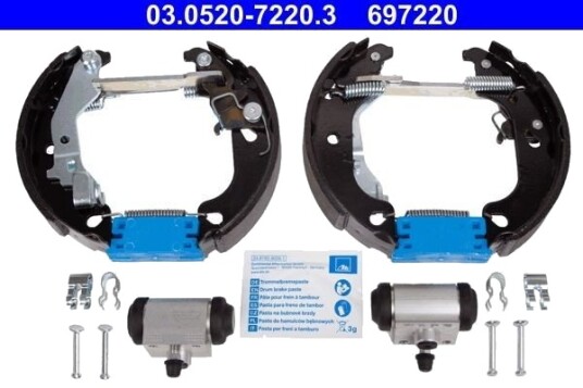 Bremsesett, trommebremse ATE 03.0520-7220.3