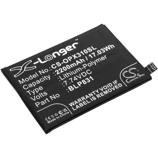 OPPO PEEM00 batteri (2200 mAh 7.7 V, Sort)