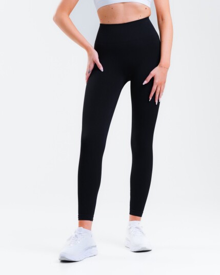 LEVITY Essential Seamless Tights All Black - M