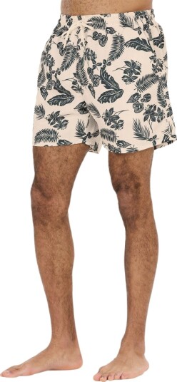NOU Fileyer Badeshorts Herre Hvit/Svart 2XL