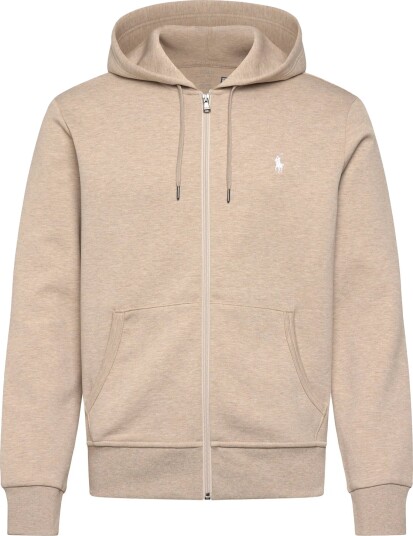Polo Ralph Lauren Double-Knit Full-Zip Hoodie - Beige - S