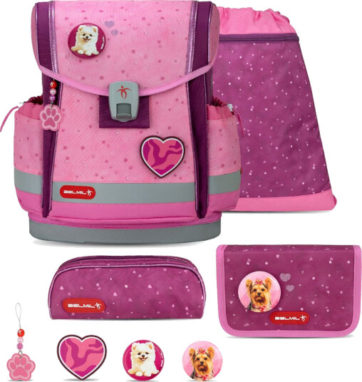 Heart Skolesekk Med 5 Deler Belmil School Bags 879808