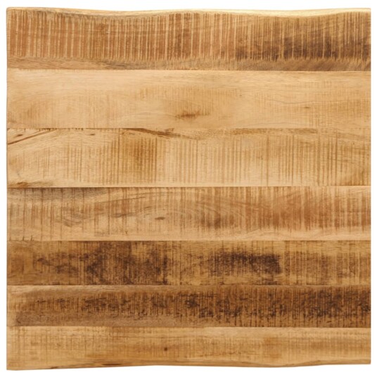  Bordplate naturlig kant 60x60x3,8 cm grovt heltre mangotre 370690