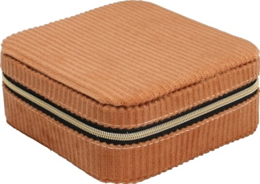 Home Styling Collection Home Styling Collection Smykkeskrin Kordfløyel 12 X 12 X 5 Cm Home Styling Collection Home Styling Collection Smykkeskrin Kordfløyel 12 X 12 X 5 Cm