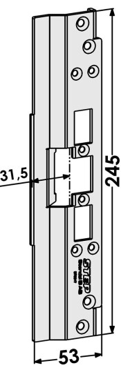 Step St6517 Stolpe For Schüco Profilsystem 31 5mm