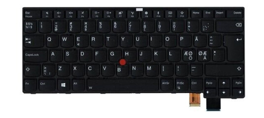 Lenovo Chicony TH BL-85DN - Brbart tastatur - til utskifting - Nordisk - Svart