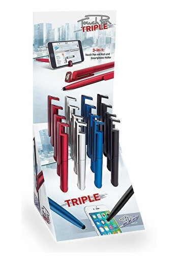 Wedo Stylus 3 I 1 "Triple" 16 Skjermer Med Kulepenn Og Smarttelefonholder Myk   16 Deler 261 51299