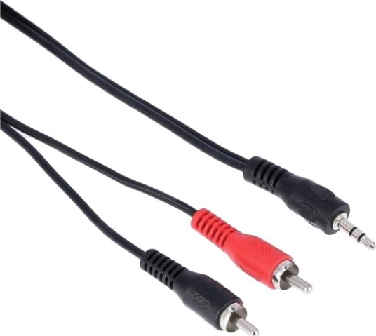 Hama 00182062 3.5Mm Hankjønn 2 X Rca Hankjønn 1,5 M Svart