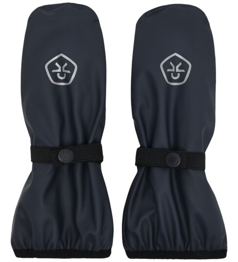 Color Kids Mittens Pu Black 6 8Y