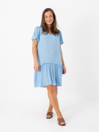 Ichi Marrakech Solid Dress 18 Blå M