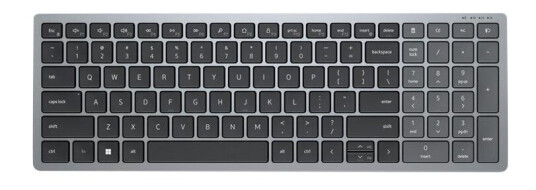 Dell KB740 Trådløst Tastatur for Flere Enheter - QWERTY US International - Titangrå