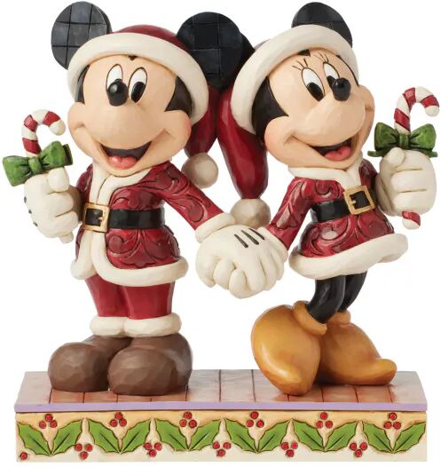Disney Julefigur Mikke & Minni Mus Candy Cane 15,6 Cm Disney Julefigur Mikke & Minni Mus Candy Cane 15,6 Cm