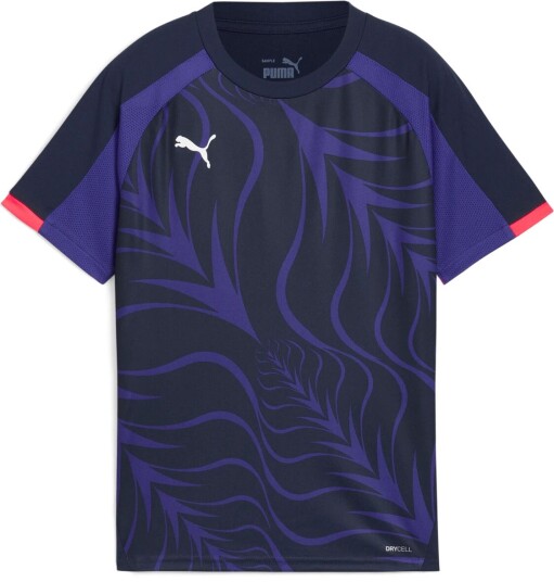 Puma IndividualLIGA Graphic Jersey fotballtrøye junior Club Navy