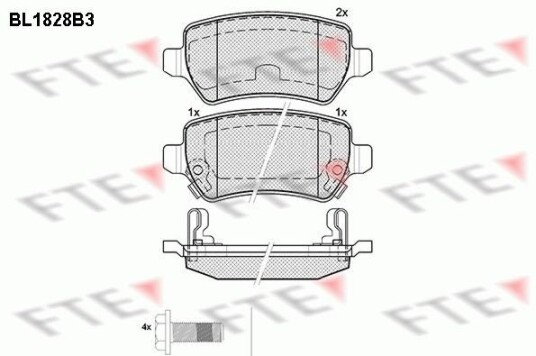 Bremseklosser FTE 9010406 Bremseklosser FTE 9010406