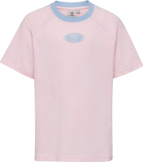 Hummel T skjorte HmlTimmi Raglan Ballerina Hummel 4 år (104) T skjorte Lyseblå Rosa