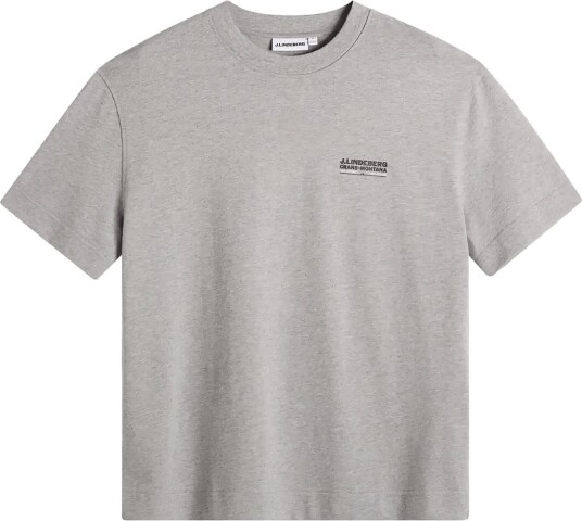 J. Lindeberg Bennett Heavy T Shirt   Grey   XXL