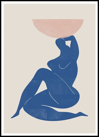 Harmony in Blue Plakat / 30x40cm