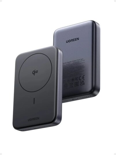 Ugreen Powerbank 10000mAh Qi2 Magnetisk 15W Trådløs Lader med Hurtiglading Ugreen Powerbank 10000mAh Qi2 Magnetisk 15W Trådløs Lader med Hurtiglading