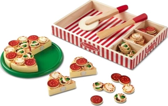Melissa & Doug Pizzasett i Tre 63 Deler Fra 3 År