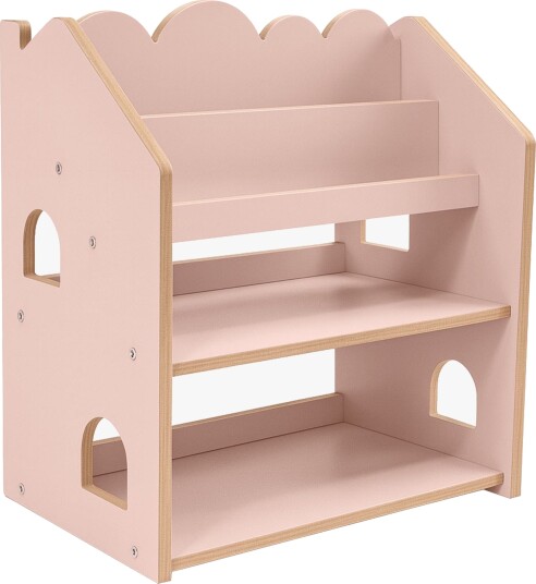 MeowBaby Wooden Bokhylle Powder Pink MeowBaby Wooden Bokhylle Powder Pink