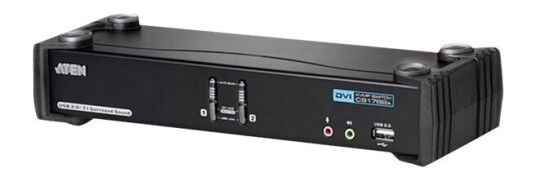 Aten Cubiq Cs1782a - Kvm / Lyd / Usb-Svitsj - 2 X Kvm/Lyd - 1 Lokalbruker - Stasjonær