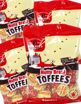 12 poser Walkers Nutty Brazil Toffees – Hel Eske