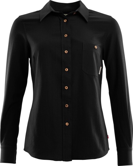Aclima LeisureWool Woven Wool Shirt Woman Jet Black S