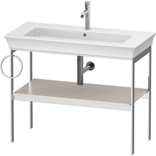 Duravit White Tulip Metallkonsoll 98,4x45x76 cm Nordisk Hvit Matt/Krom
