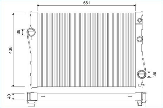 VALEO 701118 Radiator motorkjøling