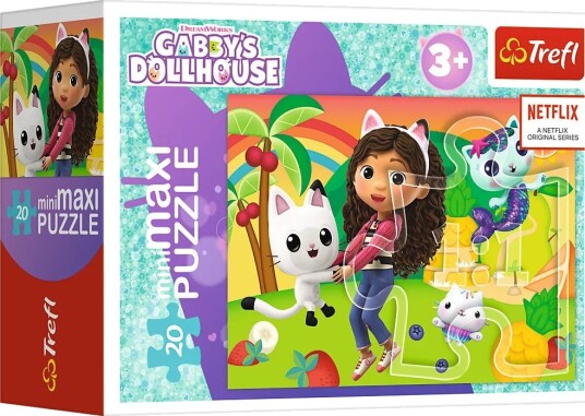 Trefl Puslespill 20 Brikker Gabby's Dollhouse: Gabbys Fargerike Dag Trefl Puslespill 20 Brikker Gabby's Dollhouse: Gabbys Fargerike Dag