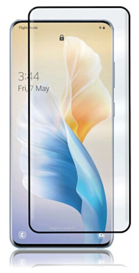 Panzer Skjermbeskytter til Samsung Galaxy S22 Ultra - Buet, Svart Glass