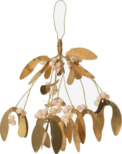 Broste Copenhagen Mistletoe Ornament   IVORY   H17 cm