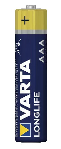 Varta Longlife 4PK AAA LR03 Alkalisk Batteri 1.5V Varta Longlife 4PK AAA LR03 Alkalisk Batteri 1.5V