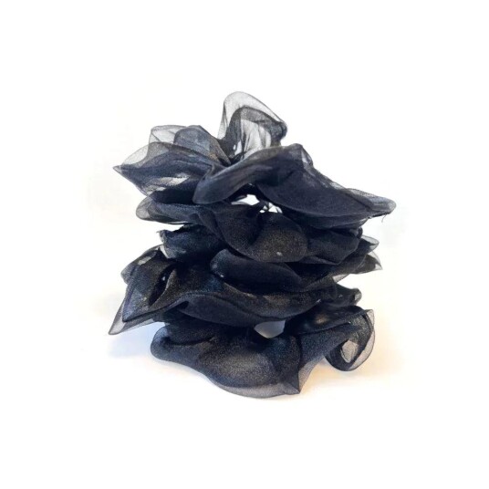 Organza Scrunchie Black Organza Scrunchie Black
