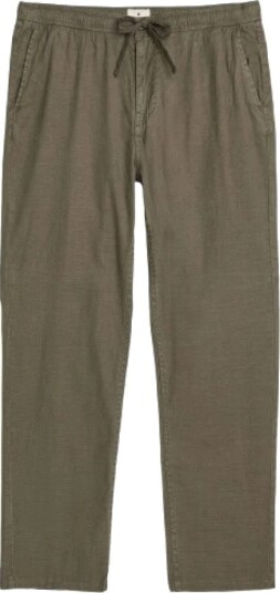 Morris Fenix Linen Trouser   Khaki green   M